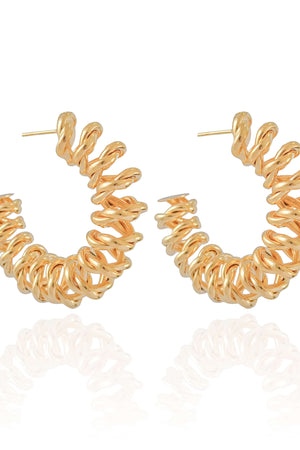 Brinco Argola Mola Banhado a Ouro 18K