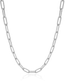 Choker Elos 5 mm Ródio Branco