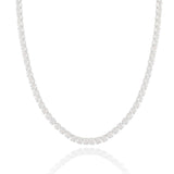 Choker Riviera Cristal Ródio Branco
