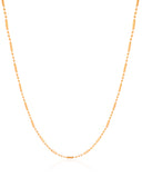 Gargantilha Canutilhos 1 mm Banhado a Ouro 18K - 40 cm