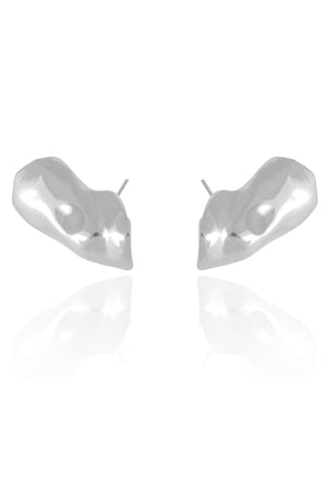 Ear Cuff Orgânico 2.5 cm Ródio Branco