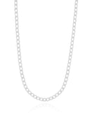 Gargantilha Masculina Grumet 4 mm Ródio Branco - 60 cm