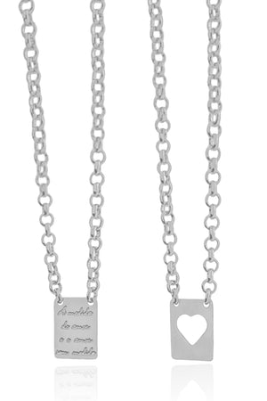 Escapulário A Medida do Amor e o Amor Sem Medidas Ródio Branco