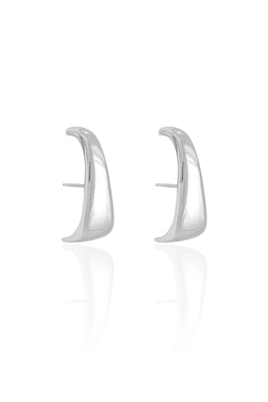 Ear Hook Liso Ródio Branco