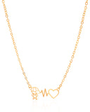 Gargantilha Elos Batimentos Filho Banhado a Ouro 18K - 40 cm