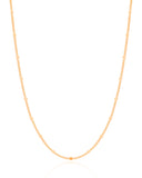 Gargantilha Plaquinhas Grumet 2 mm Banhado a Ouro 18K - 45 cm