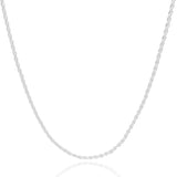 Gargantilha Cordão Baiano Ródio Branco