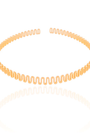 Aro Flexível Mola Banhado a Ouro 18K