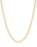 Gargantilha Elos Lisos Banhado a Ouro 18K