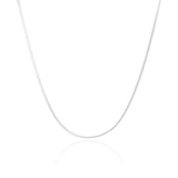 Choker Malha Fita 2 mm Ródio Branco