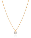 Gargantilha Veneziana Ponto de Luz Cristal Banhado a Ouro 18K