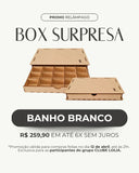 Box Surpresa: Mix completo personalizado - Ródio Branco.