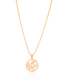 Gargantilha Veneziana Árvore da Vida Cravejada Cristal Banhado a Ouro 18K - 45 cm