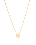 Choker Veneziana Trevo Liso Banhado a Ouro 18K