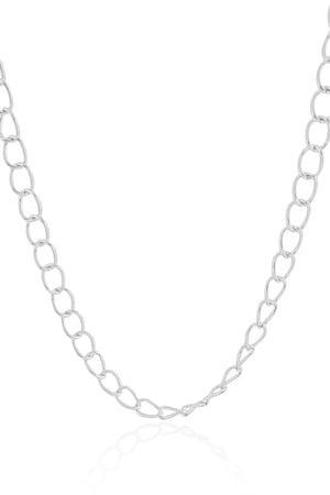 Choker Elos 7 mm Ródio Branco