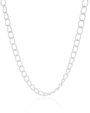 Choker Elos 7 mm Ródio Branco