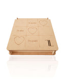 Caixa Porta Joias Médio com 9 Divisórias Personalizado Dia dos Namorados