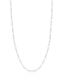 Gargantilha Masculina Grumet 2 mm Ródio Branco - 60 cm