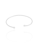 Bracelete Fio Pontos de Luz Cristal 3 mm Ródio Branco