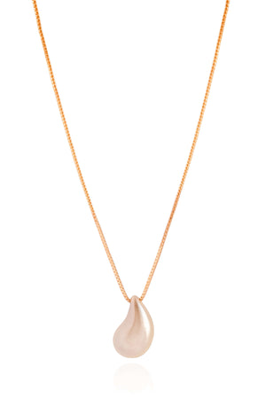 Gargantilha Veneziana Gota Pérola 1.8 cm Banhado a Ouro 18K - 45 cm