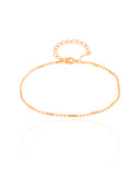 Pulseira Canutilhos 1.0 mm Banhado a Ouro 18K