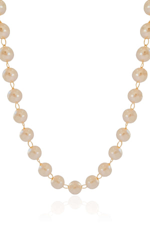 Choker Pérolas 8 mm Banhado a Ouro 18K