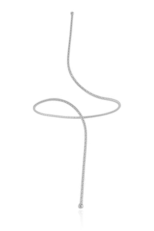 Bracelete Fio Texturizado Ródio Branco