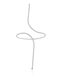 Bracelete Fio Texturizado Ródio Branco