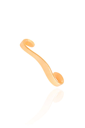 Piercing Transversal Liso 6 mm Banhado a Ouro 18K