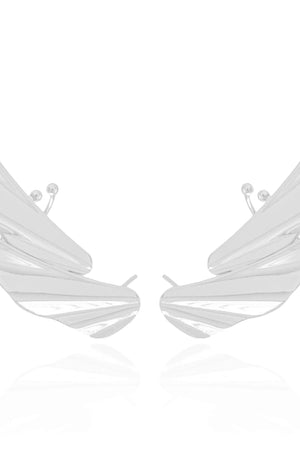 Ear Cuff Asa Lisa Ródio Branco