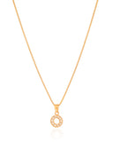 Gargantilha Veneziana Redondo Cravejado Cristal Banhado a Ouro 18K - 45 cm