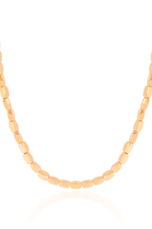 Choker Abaulada ABS Banhado a Ouro 18K