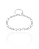 Pulseira Elos em U 5 mm Ródio Branco