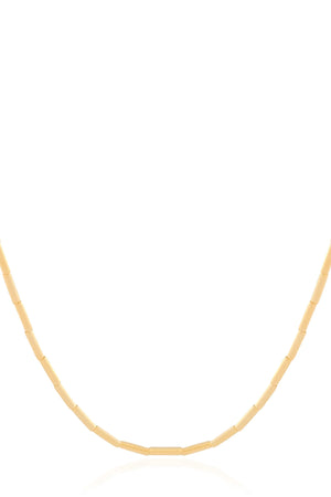 Gargantilha Canutilhos 2 mm Banhado a Ouro 18K