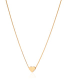 Gargantilha Veneziana Coração Liso Banhado a Ouro 18K