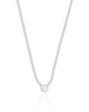 Choker Veneziana Dupla Ponto de Luz Cristal 7 mm Ródio Branco