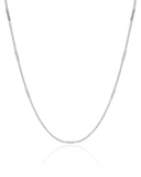 Choker Grumet Achatada Ródio Branco - 33 cm