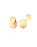 Ear Jacket Redondo Liso Banhado a Ouro 18K