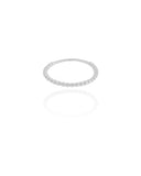 Anel Bolinhas Tamanho 20 Ródio Branco