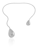 Aro Gotas Lisas Ródio Branco