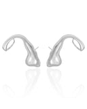 Ear Cuff Orgânico Ródio Branco