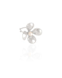 Piercing Flor Pérola Ródio Branco