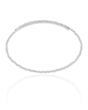 Aro Mola Quadrados 2 mm Ródio Branco - 30 cm