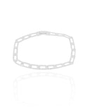 Pulseira Masculina Grumet 6 mm Ródio Branco