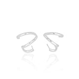 Ear Cuff Liso Ródio Branco