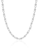 Choker Elos em U 5 mm Ródio Branco