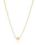 Gargantilha Veneziana Bola Lisa 8 mm Banhado a Ouro 18K - 40 cm