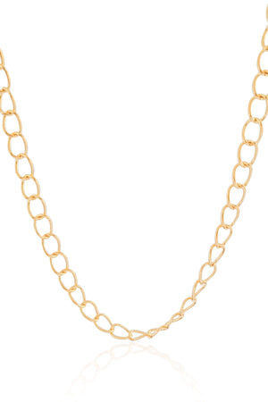 Choker Elos 7 mm Banhado a Ouro 18K