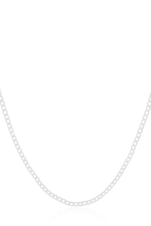 Gargantilha Grumet 2 mm Ródio Branco