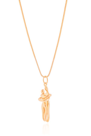 Gargantilha Veneziana Abraço Banhado a Ouro 18K - 45 cm